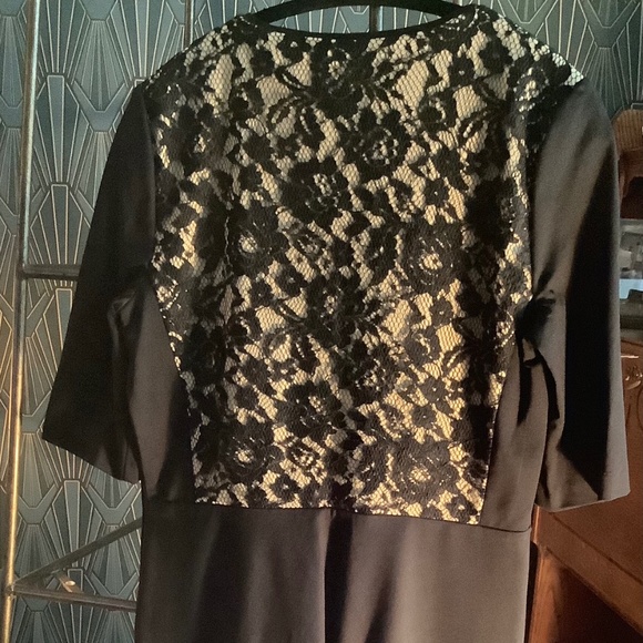 Vintage Betsey Johnson Lace Bodice Elbow Sleeve Dress - Picture 5 of 9